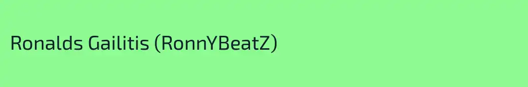 Ronalds Gailitis (RonnYBeatZ)